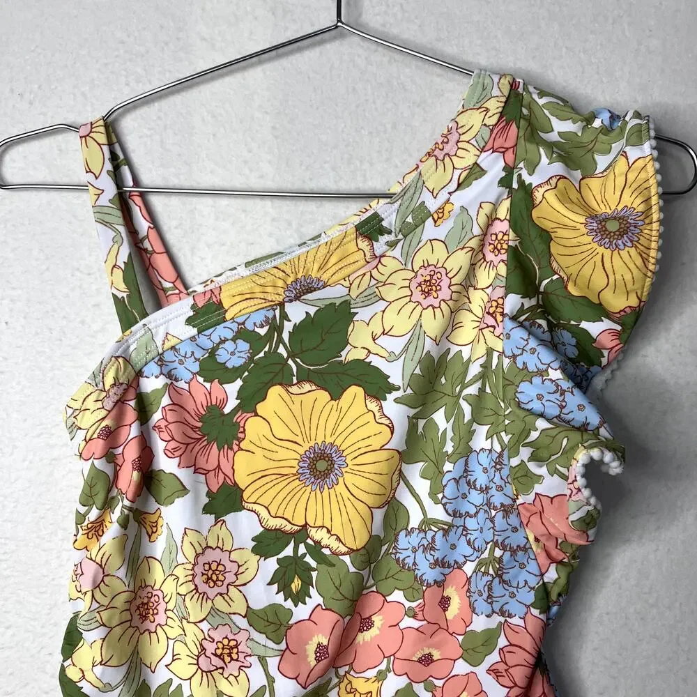 Janie and Jack Floral Swimsuit 12 Girls One Piece